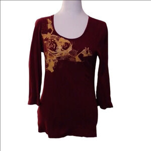 -- Calvin Klein Jeans Purple Top Women's Size Small